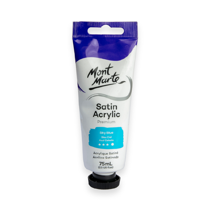 Satin Acrylic 75ml - Sky Blue