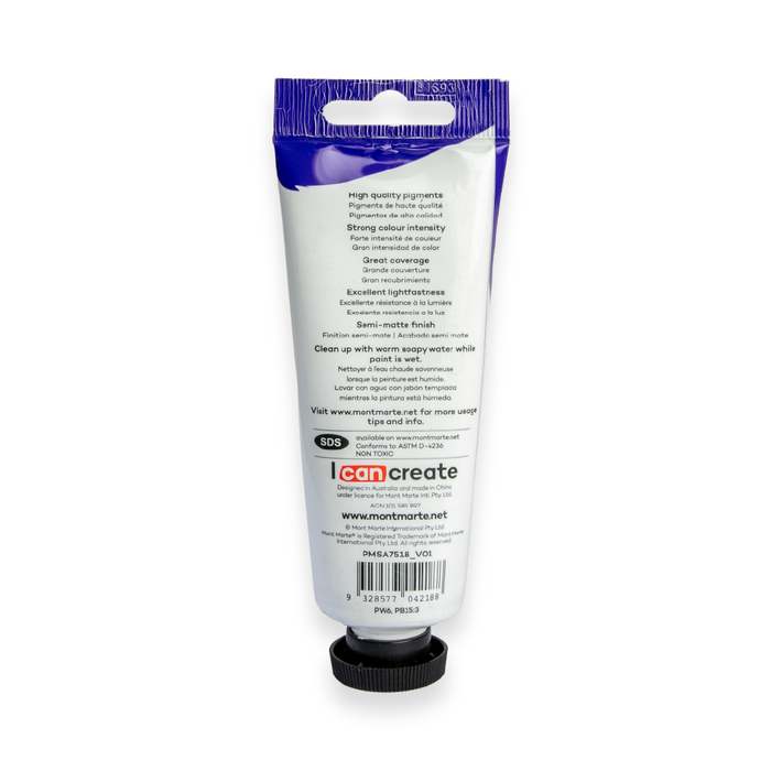 Satin Acrylic 75ml - Sky Blue