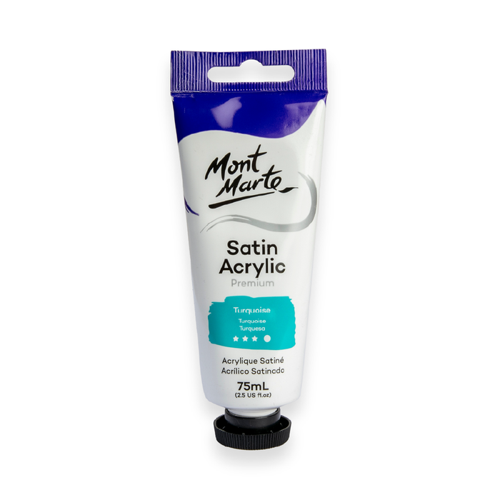 Satin Acrylic 75ml - Turquoise