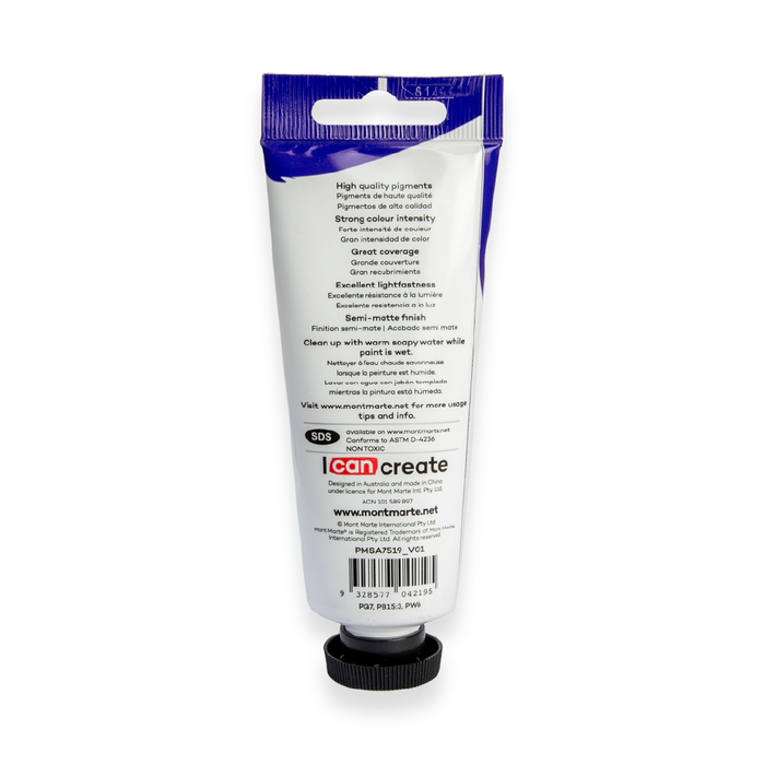 Satin Acrylic 75ml - Turquoise