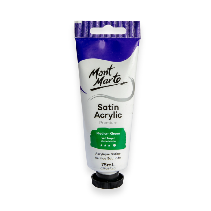 Satin Acrylic 75ml - Medium Green