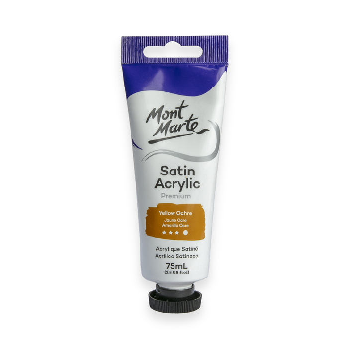 Satin Acrylic 75ml - Yellow Ochre