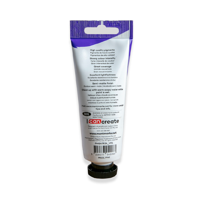 Satin Acrylic 75ml - Burnt Sienna