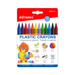 Plastic Crayons Assorted 12pcs