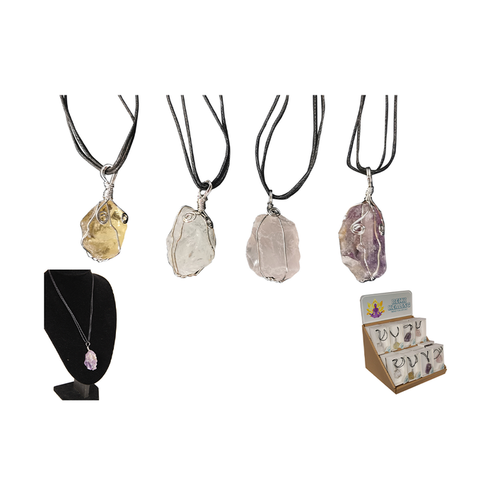 3-4cm Reiki Healing Gem Pendant in Display Gift Box - Casa Living