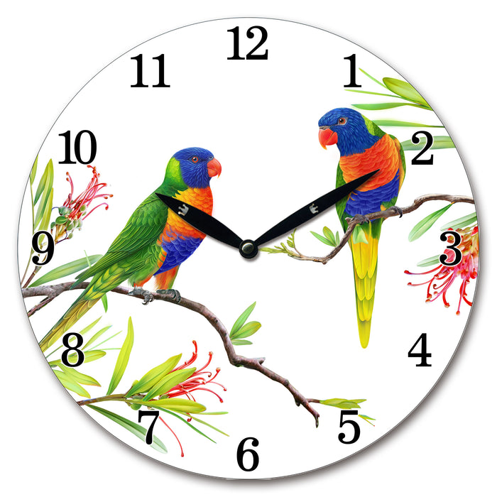  Rainbow Lorikeet Wall Clock  | Clocks and Wall clocks by Casaliving&nbsp;