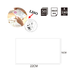Record Card 16 × 22cm 180g 50pcs Plain