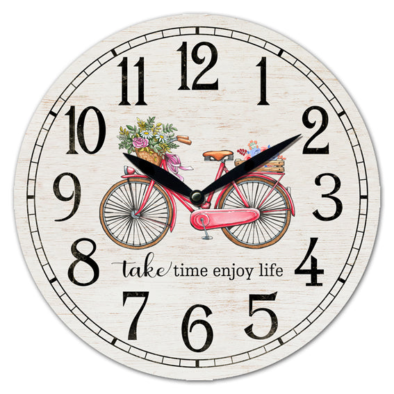   Red Bicycle Wall Clock | Clocks and Wall clocks by Casaliving&nbsp;