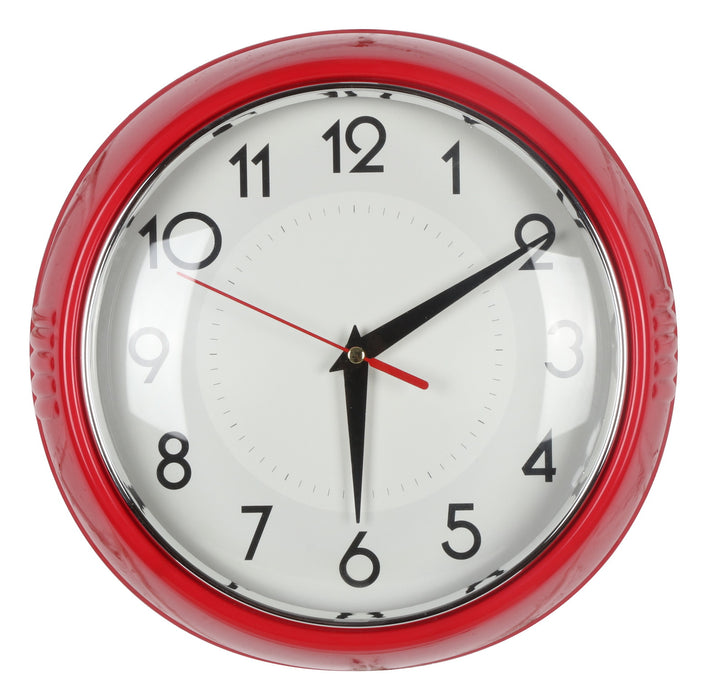 Red Plastic Wall Clock   | Clocks and Wall clocks by Casaliving&nbsp;