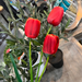 Red Artificial Tulip Bunch - Artificial Flowers by Casaliving&nbsp;