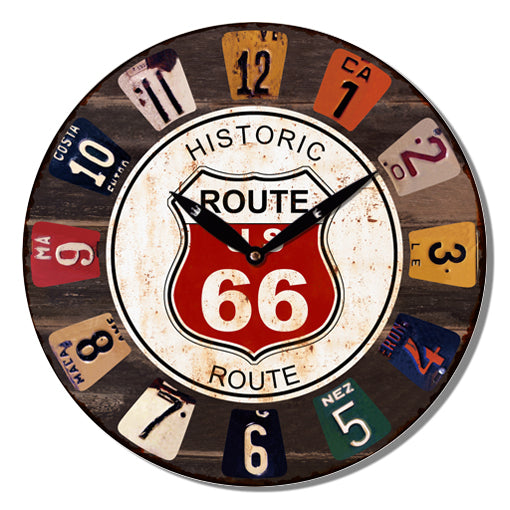  Route 66 Wall Clock  | Clocks and Wall clocks by Casaliving&nbsp;