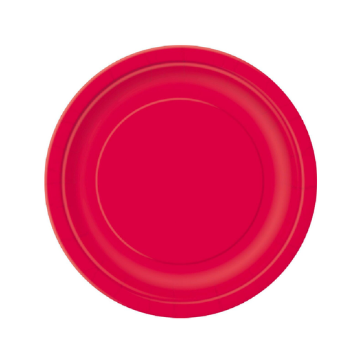 Ruby Red 8 × 18cm (7") Paper Plates