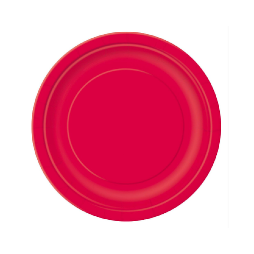 Ruby Red 8 × 23cm (9") Paper Plates