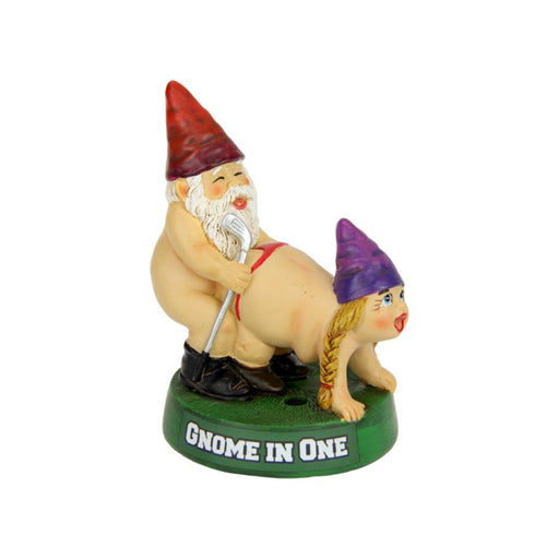 Rude Gnome Couple Figurine | Gnome and Bird Figurines by Casaliving&nbsp;