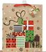 CHRISTMAS DESIGNS ON BROWN PAPER &nbsp;BAG