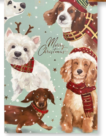 CANINE CHRISTMAS PARTY CARDS FOILED&nbsp;– Christmas Decorations, Gifts, and Accessories by Casaliving