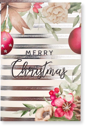 FOILED STRIPES XMAS CARDS&nbsp;– Christmas Decorations, Gifts, and Accessories by Casaliving