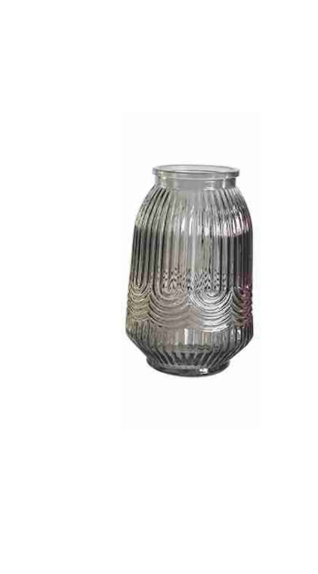 Glass Vase - 12.5x12.5x20 cm - Vases and Glass Vases by Casaliving