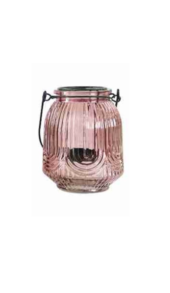 Glass Tealight Holder with Metal Handle - Casa Living