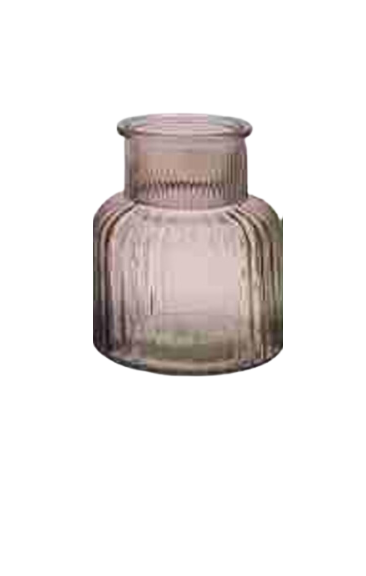 Glass Tealight Holder with silver metal holder - Casa Living