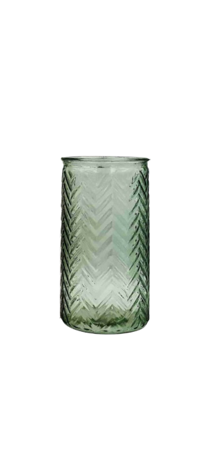 Chevron Glass Vase - Vases and Glass Vases by Casaliving