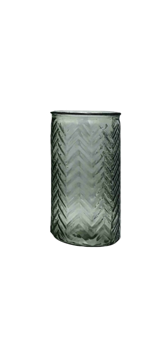 Chevron Glass Vase - Vases and Glass Vases by Casaliving