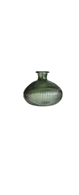 Round Glass Vase - 14*14*12.5cm - Vases and Glass Vases by Casaliving