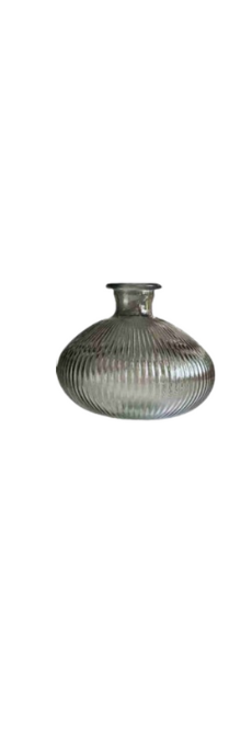 Round Glass Vase - 14*14*12.5cm - Vases and Glass Vases by Casaliving