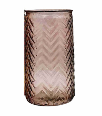 Chevron Glass Vase - Vases and Glass Vases by Casaliving