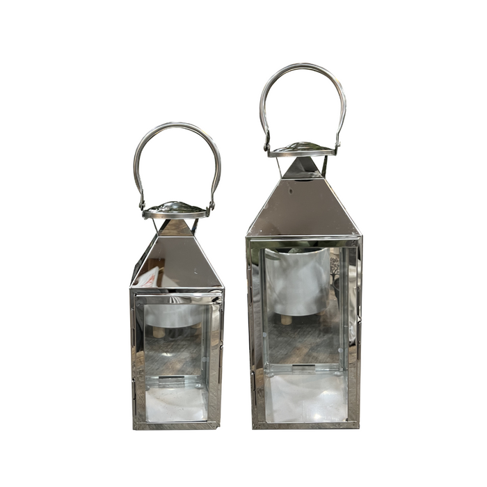 Casa Living Silver Modern Lanterns Assorted - Casa Living