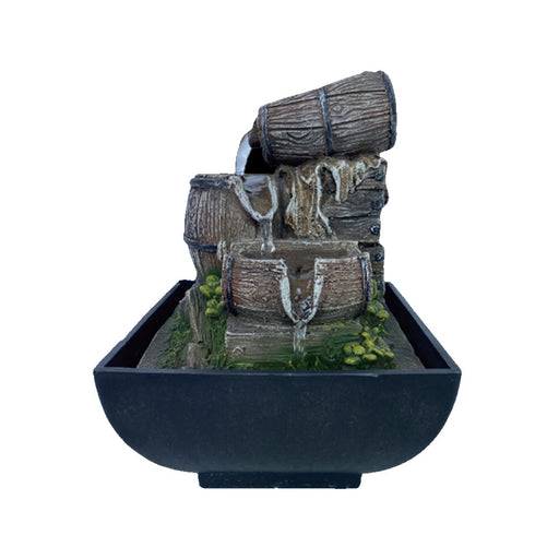 Stacked Barrels - Fountains &amp; Water Features by Casaliving