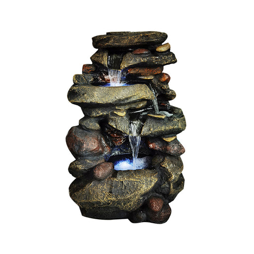 Stacked Riverstones - Fountains &amp; Water Features by Casaliving