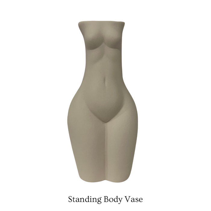 Ceramic Silhouette Body Shape Vase - Vases by Casaliving&nbsp;