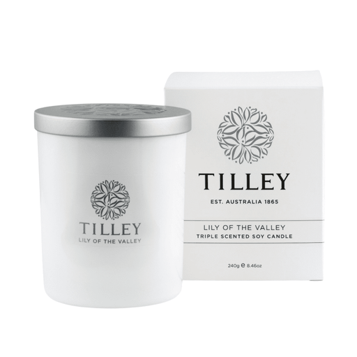 Tilley Lily of the Valley 45 Hour Scented Soy Candle 240g  Home Candles and Oil Burners by Casaliving&nbsp;