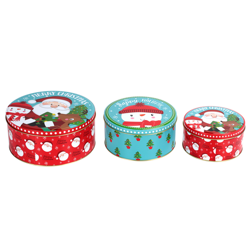 Tin Cake Rnd Set 3 | Christmas Decorations, Gifts, and Accessories by Casaliving