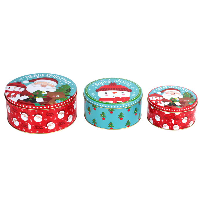 Tin Cake Rnd Set 3 | Christmas Decorations, Gifts, and Accessories by Casaliving