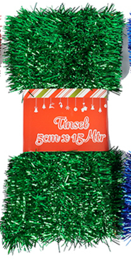 Tinsel 5cm x 15mtr x 1Ply | Christmas Decorations, Gifts, and Accessories by Casaliving