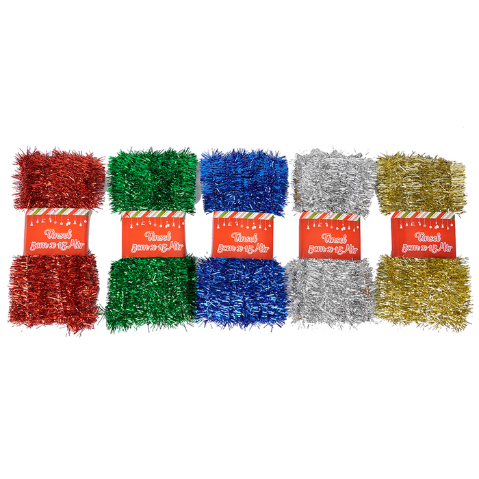 Tinsel 5cm x 15mtr x 1Ply | Christmas Decorations, Gifts, and Accessories by Casaliving