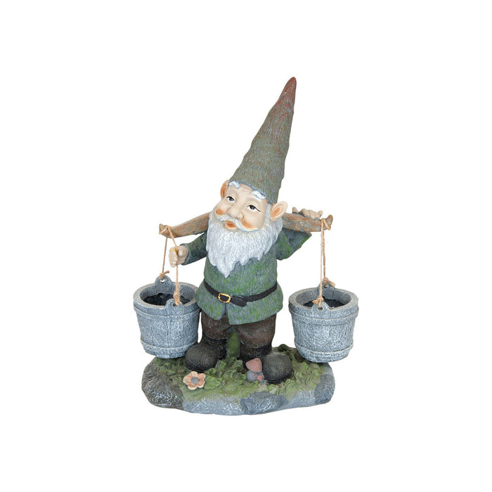 Vivid Water Picking Gnome | Gnome and Bird Figurines by Casaliving&nbsp;