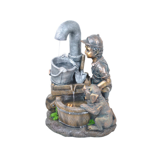 Wheelbarrow Puppy -&nbsp; Fountains &amp; Water Features by Casaliving