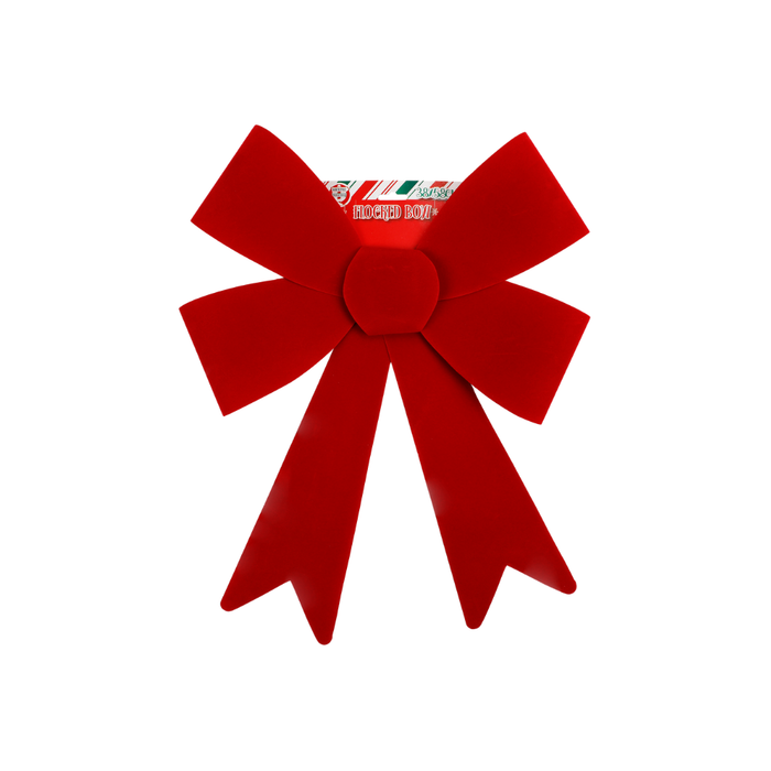 Bow Flocked 38x55cm 1 Pack