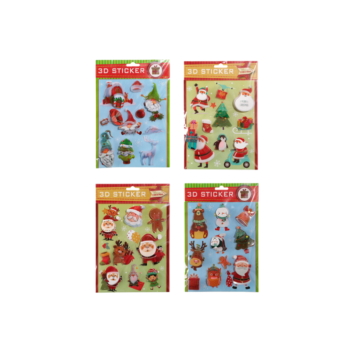 3D Stickers Assorted (Randomly Selected)