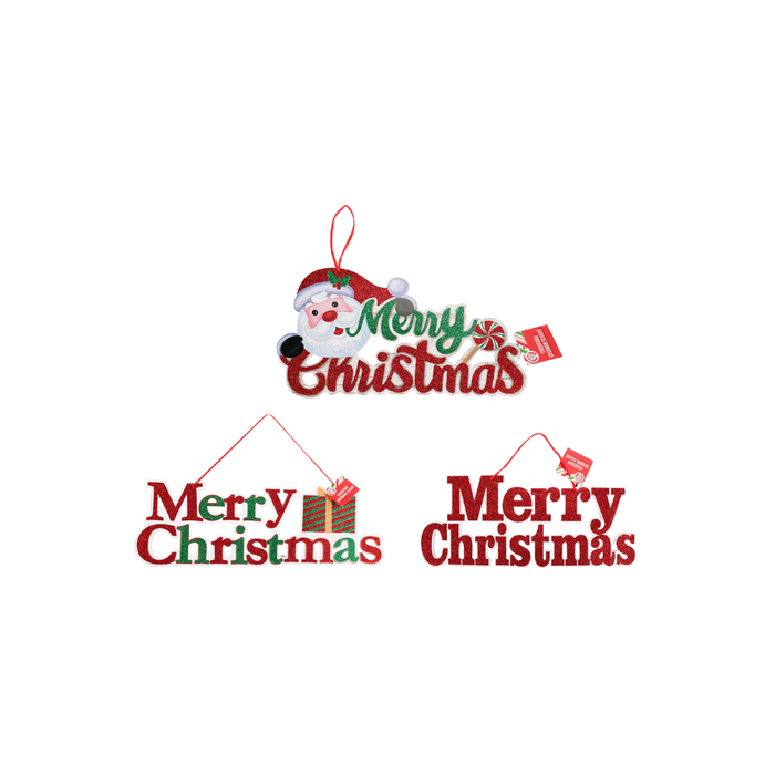 Christmas Plaque 44x18cm (Randomly Selected)