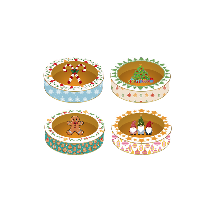 Tin Round Window 16x6cm (Randomly Selected)