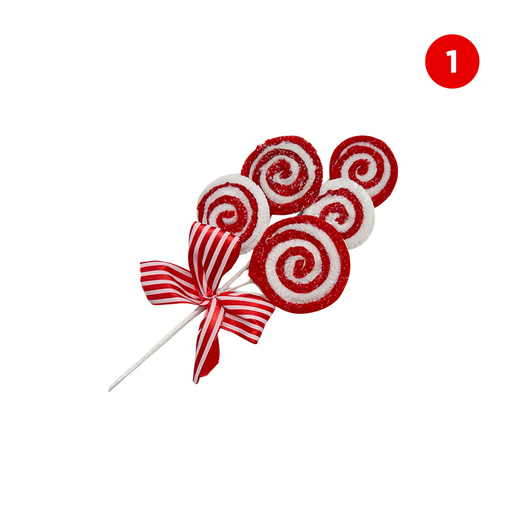 Christmas Candycane Lolly Cluster with Bow&nbsp;– Christmas Decorations, Gifts, and Accessories by Casaliving