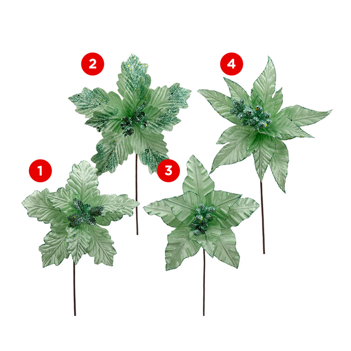 Poinsettia Green Christmas Decor &nbsp;– Christmas Decorations, Gifts, and Accessories by Casaliving