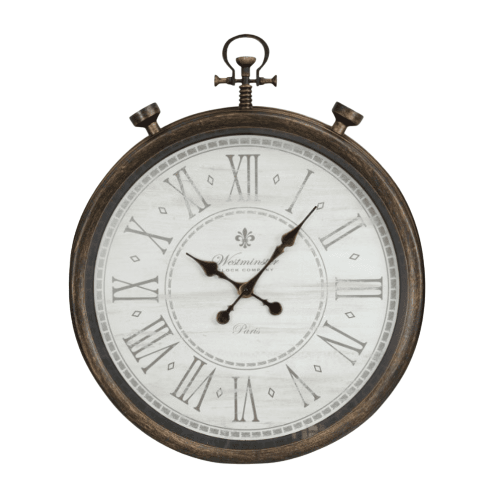 Antique Time Piece Clock 60cm | Clocks and Wall clocks by Casaliving ...