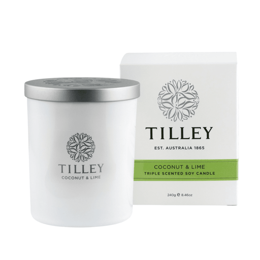 Tilley Soy Candle - Coconut & Lime 45 Hour Scented Candle