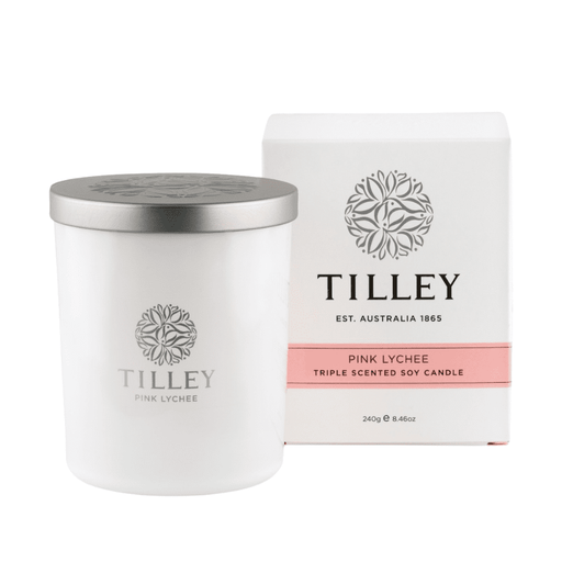 Tilley Soy Candle - Pink Lychee 45 Hour Scented Candle